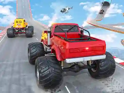Mega Ramp Monster Truck Race — δωρεάν online παιχνίδι