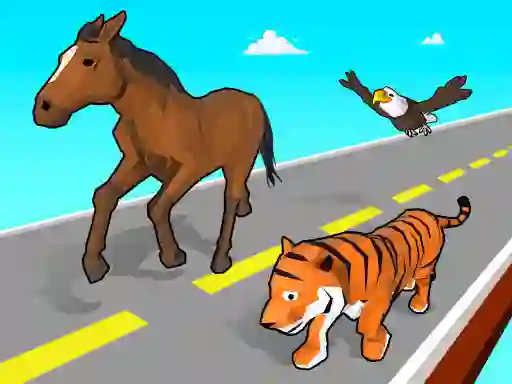 Animal Transform Race — δωρεάν online παιχνίδι