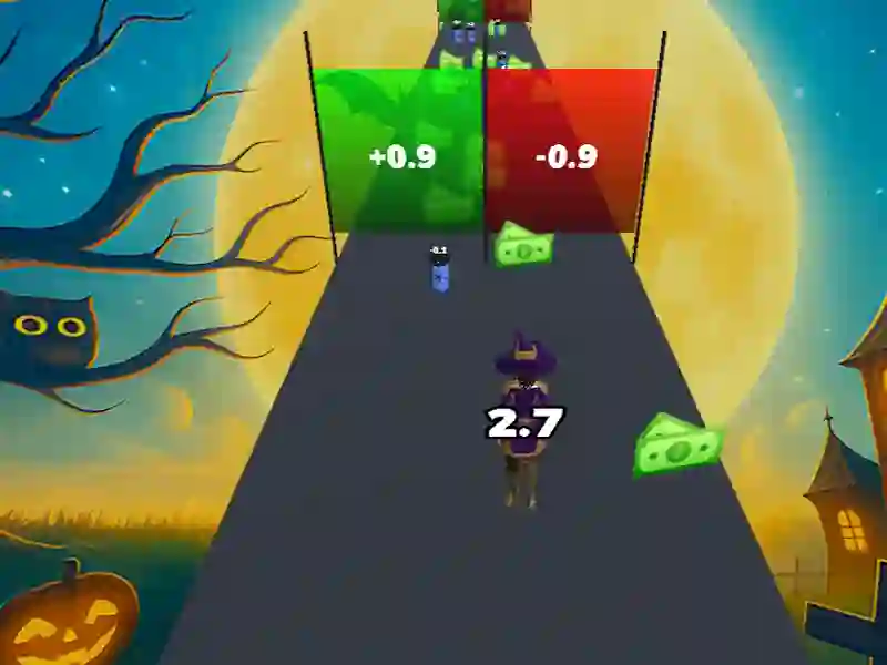 Crazy Runner Witch Halloween — δωρεάν online παιχνίδι