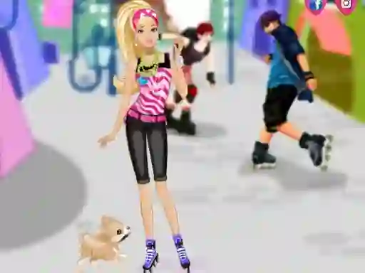 Barbie on roller skates — δωρεάν online παιχνίδι