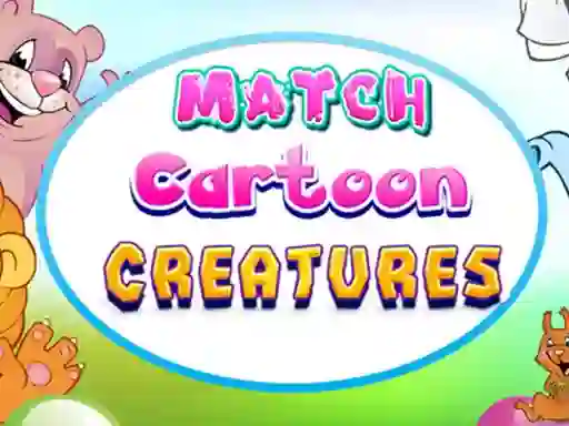Match Cartoon Creatures — δωρεάν online παιχνίδι