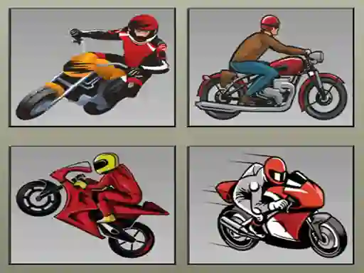 Racing Motorcycles Memory — δωρεάν online παιχνίδι