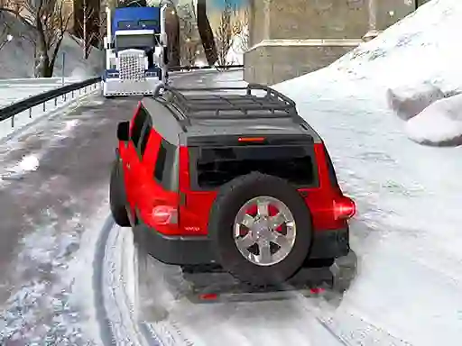 Heavy Jeep Winter Driving — δωρεάν online παιχνίδι