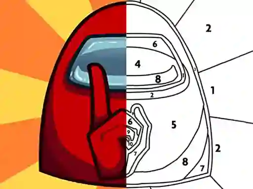 Among Them Coloring Book — δωρεάν online παιχνίδι