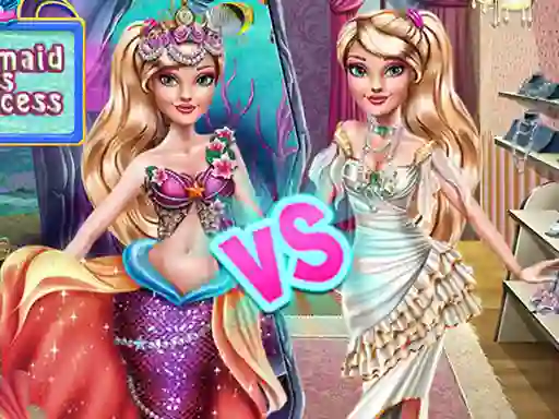 Ellie Mermaid vs Princess — δωρεάν online παιχνίδι