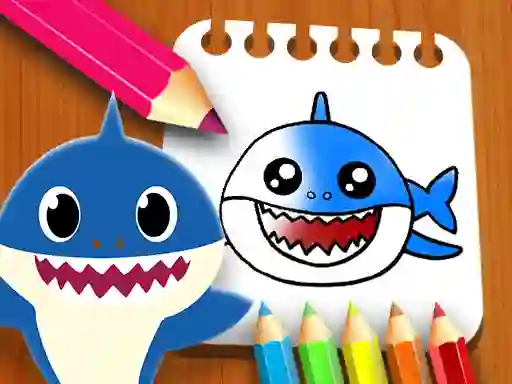 Baby Shark Coloring Book — δωρεάν online παιχνίδι