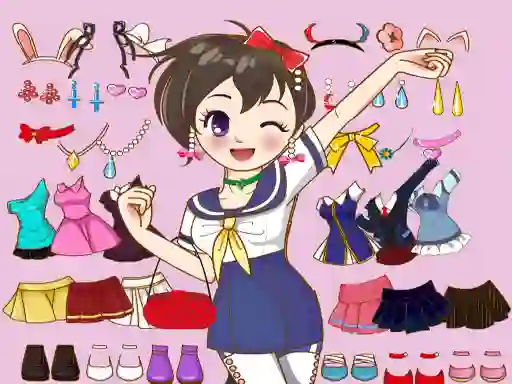 Anime Dress Up Mania — δωρεάν online παιχνίδι