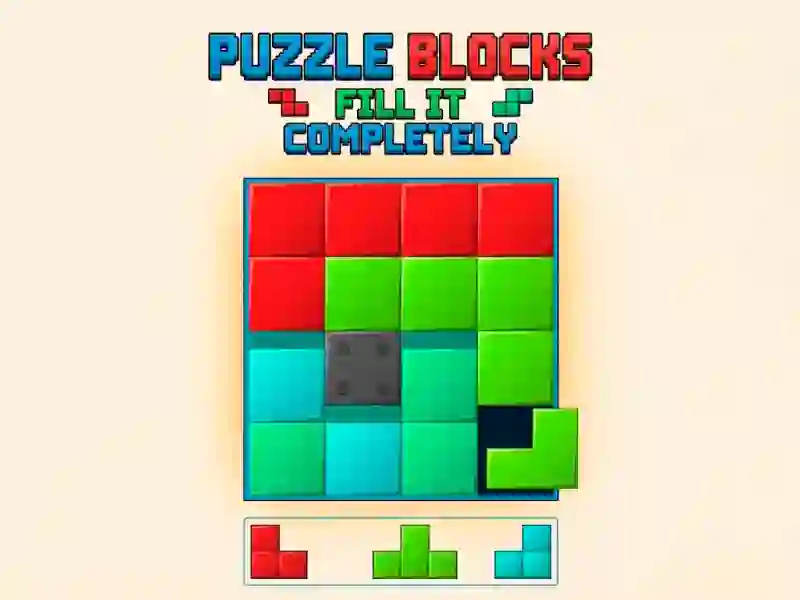 Puzzle Blocks: Fill It Completely — δωρεάν online παιχνίδι