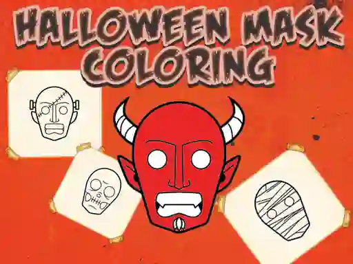Halloween Mask Coloring Book — δωρεάν online παιχνίδι