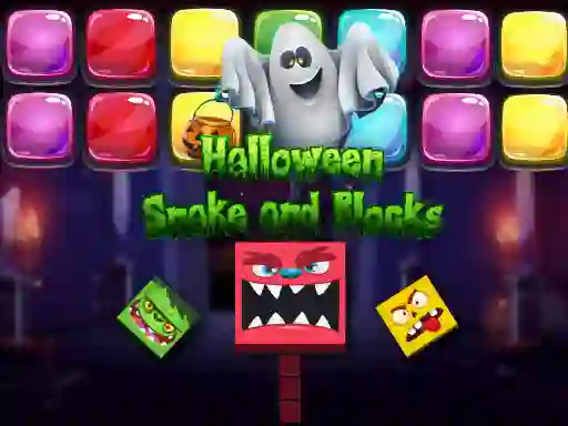 Halloween Snake and Blocks — δωρεάν online παιχνίδι