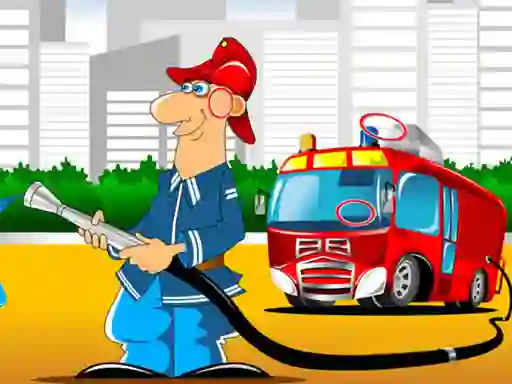 Fire Trucks Differences — δωρεάν online παιχνίδι