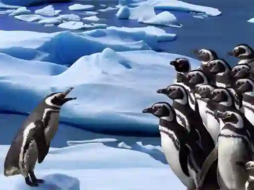 Penguins Slide — δωρεάν online παιχνίδι