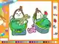 Online coloring baby twins — δωρεάν online παιχνίδι