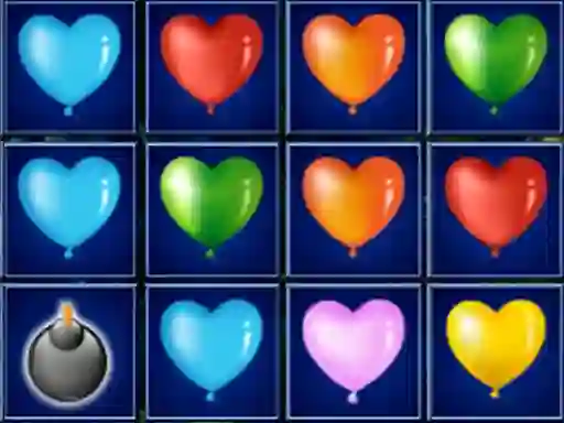 Heart Balloons Block Collapse — δωρεάν online παιχνίδι