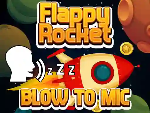 Flappy Rocket With Blowing — δωρεάν online παιχνίδι