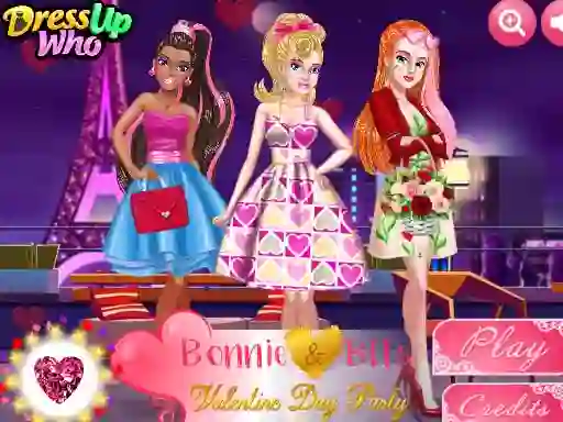 Bonnie and BFFs Valentine Day Party — δωρεάν online παιχνίδι