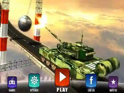 Impossible Army Tank Driving Simulator Tracks — δωρεάν online παιχνίδι