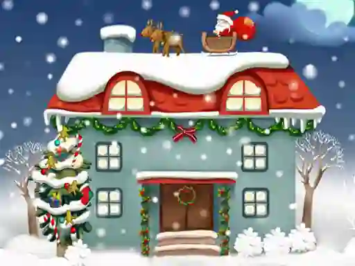 Christmas Rooms Differences — δωρεάν online παιχνίδι