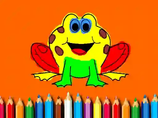 Back To School: Frog Coloring Book — δωρεάν online παιχνίδι