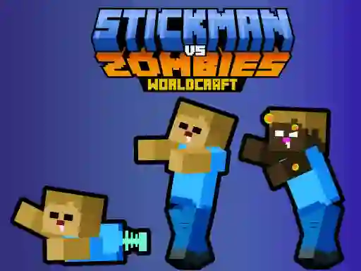 Stickman vs Zombies WorldCraft — δωρεάν online παιχνίδι