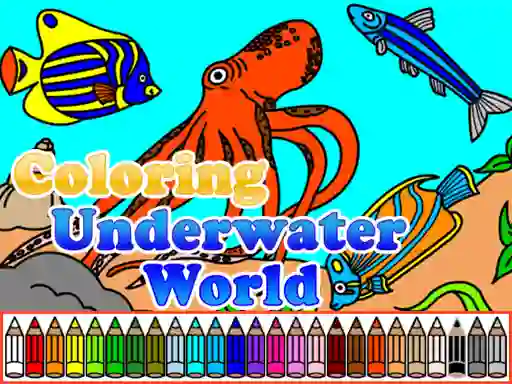 Coloring Underwater World — δωρεάν online παιχνίδι