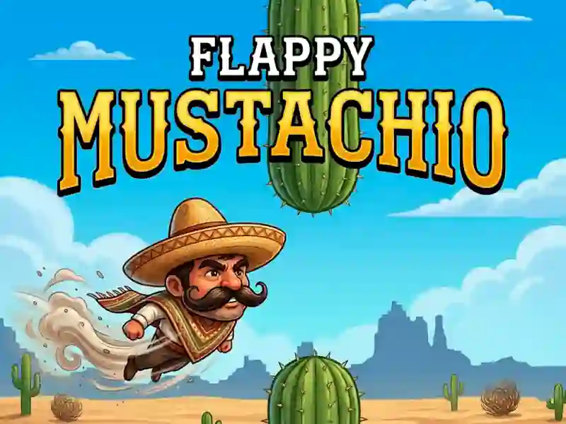 Flappy Mustachio — δωρεάν online παιχνίδι