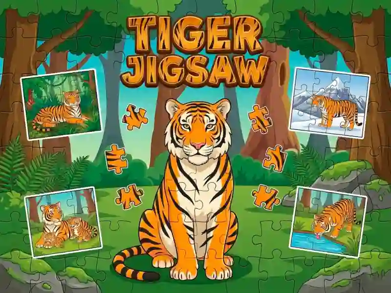 Tiger Jigsaw — δωρεάν online παιχνίδι