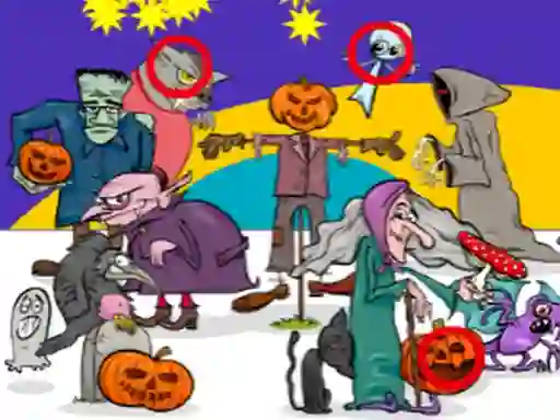 Find 5 Differences Halloween — δωρεάν online παιχνίδι