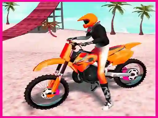 Motocross Beach Jumping Bike Stunt — δωρεάν online παιχνίδι