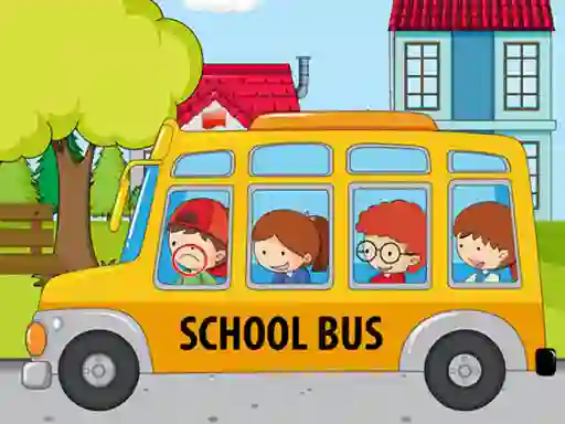 School Bus Differences — δωρεάν online παιχνίδι