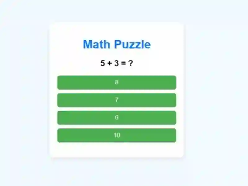 Math Puzzle — δωρεάν online παιχνίδι