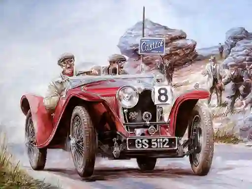 Painting Vintage Cars Jigsaw Puzzle 2 — δωρεάν online παιχνίδι