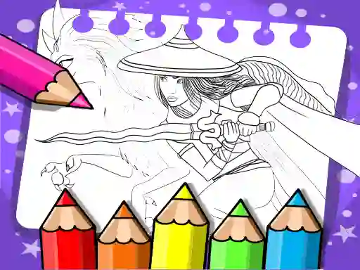 Raya And The Last Dragon Coloring Book — δωρεάν online παιχνίδι