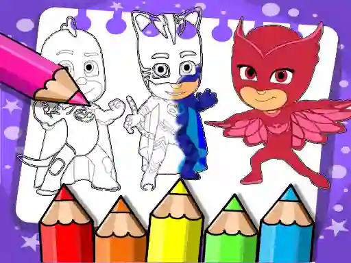 PJ Masks Coloring Book — δωρεάν online παιχνίδι