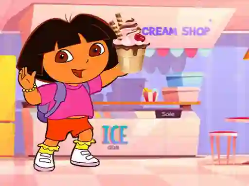 Ice Cream Maker With Dora — δωρεάν online παιχνίδι
