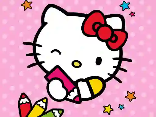 Color By Number With Hello Kitty — δωρεάν online παιχνίδι