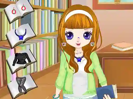 Library Girl Dressup — δωρεάν online παιχνίδι