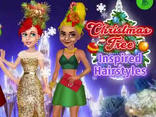 Christmas Tree Inspired Hairstyles — δωρεάν online παιχνίδι