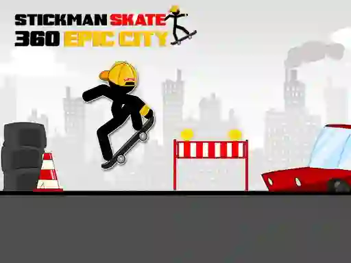 Stickman Skate 360 Epic City — δωρεάν online παιχνίδι