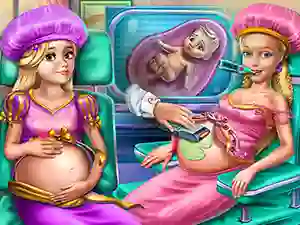 Goldie Princesses Pregnant Check up — δωρεάν online παιχνίδι