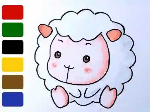 Baby sheep ColoringBook — δωρεάν online παιχνίδι
