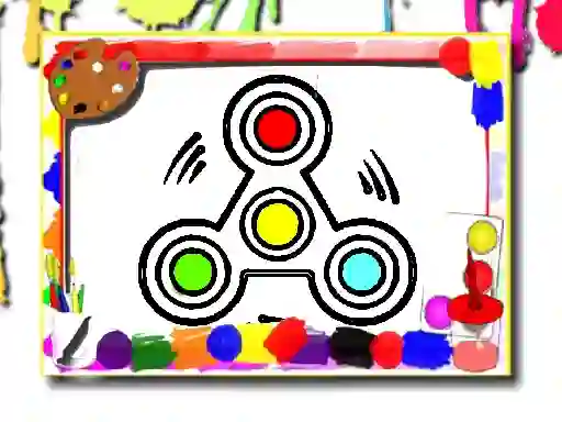 Fidget Spinner Coloring Book — δωρεάν online παιχνίδι