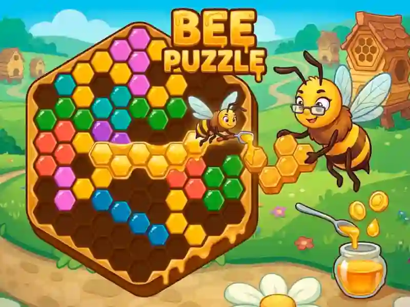 Bee Puzzle — δωρεάν online παιχνίδι