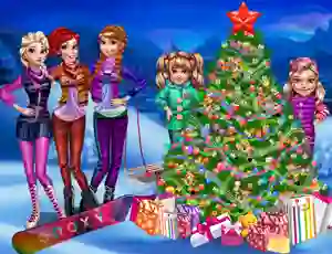 Princesses Christmas tree — δωρεάν online παιχνίδι