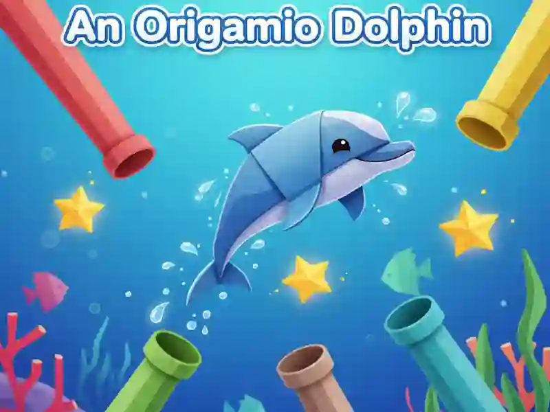 An origami dolphin — δωρεάν online παιχνίδι