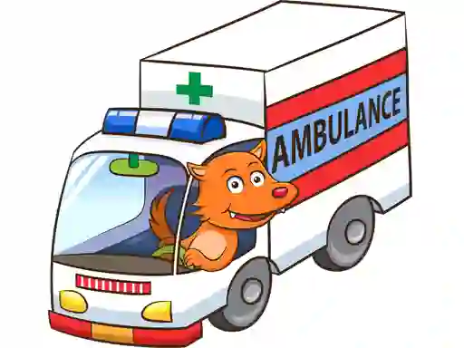 Cartoon Ambulance Puzzle — δωρεάν online παιχνίδι