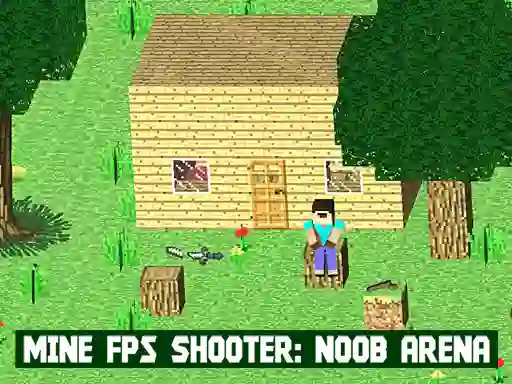 Mine FPS Shooter: Noob Arena — δωρεάν online παιχνίδι