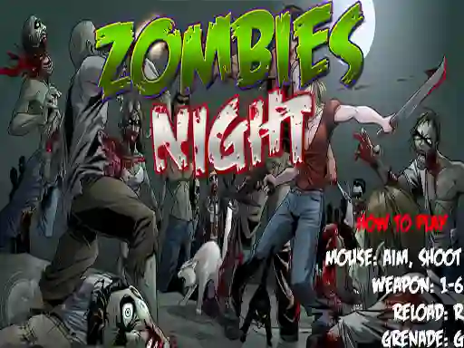 Zombies Night — δωρεάν online παιχνίδι