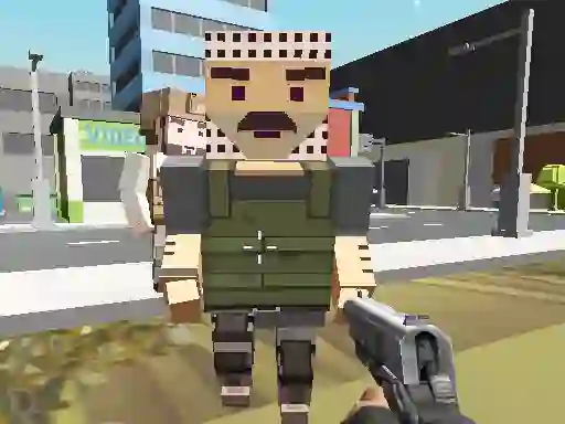 Block Pixel Cop: Gun Craft In Robbers World — δωρεάν online παιχνίδι