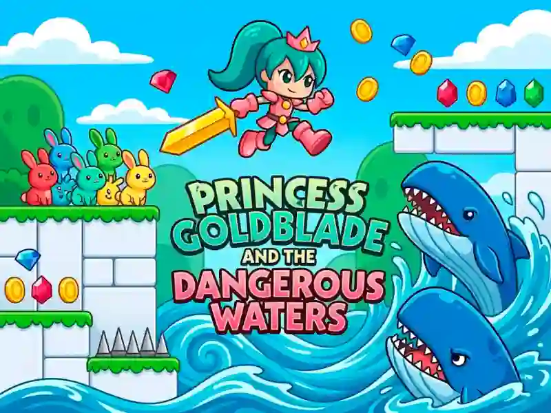 Princess Goldblade and the Dangerous Waters — δωρεάν online παιχνίδι